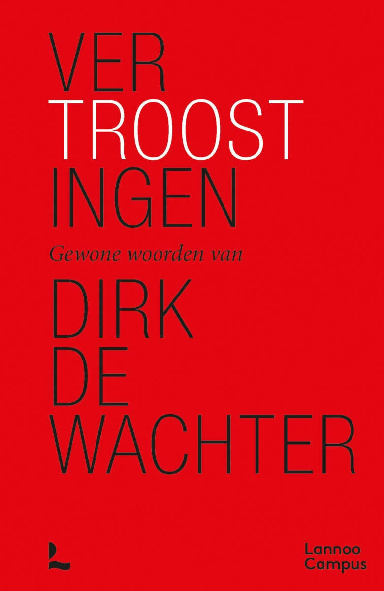 Cover boek Vertroostingen Dirk De Wachter UPC KU Leuven De Standaard 