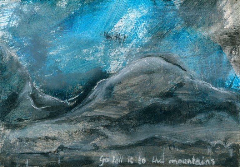 tekening Tamara de prest tentoonstelling Go tell it to the mountains herstelhuis kadoc upc ku leuven