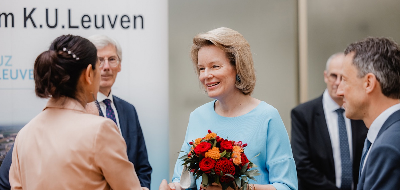 Bezoek koningin Mathilde aan Oudreach 25 juni 2024 UPC KU Leuven